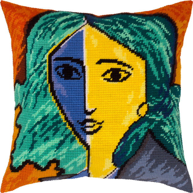 Needlepoint Pillow Kit "Portrait of Lydia Delectorskaya"
