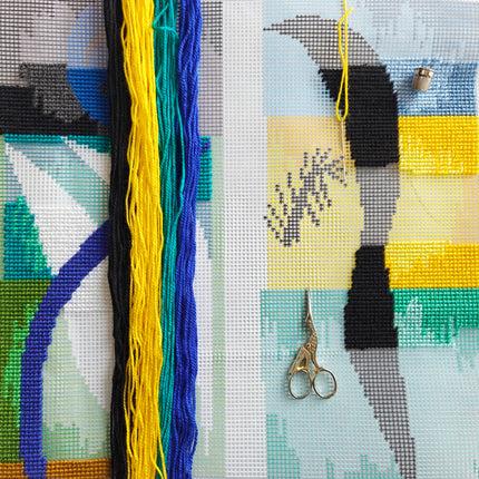 Needlepoint Pillow Kit "Beasts of the Sea"