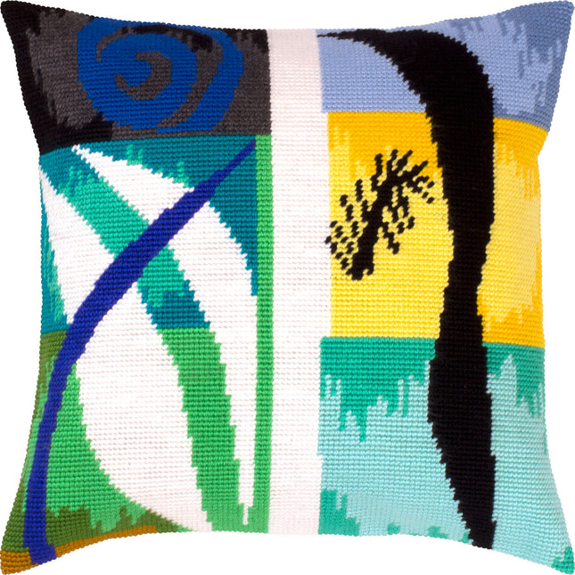 Needlepoint Pillow Kit "Beasts of the Sea"
