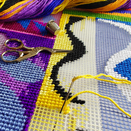 Needlepoint Pillow Kit "Beasts of the Sea"