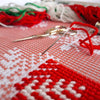 Needlepoint Pillow Kit "snowflakes"