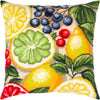 Needlepoint Pillow Kit "Fruit fiesta"