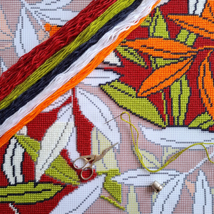 Needlepoint Pillow Kit "Colors of autumn"