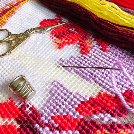 Needlepoint Pillow Kit "Evening Paris"