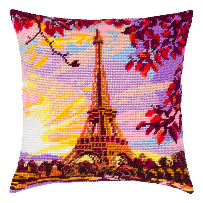 Needlepoint Pillow Kit "Evening Paris"
