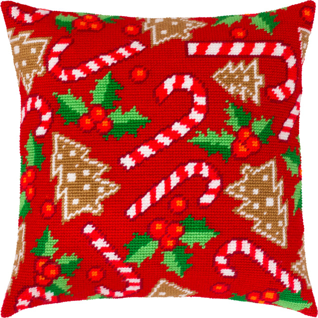 Needlepoint Pillow Kit "A fabulous Christmas"