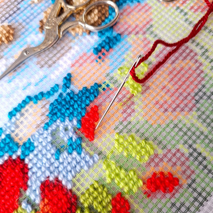 Needlepoint Pillow Kit "Sea coast"