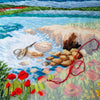 Needlepoint Pillow Kit "Sea coast"