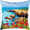 Needlepoint Pillow Kit "Sea coast"