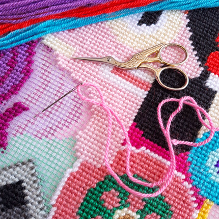 Needlepoint Pillow Kit "Radiant Women in Abstract"