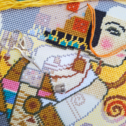 Needlepoint Pillow Kit "Expectation"
