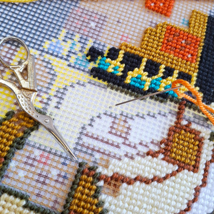 Needlepoint Pillow Kit "Expectation"