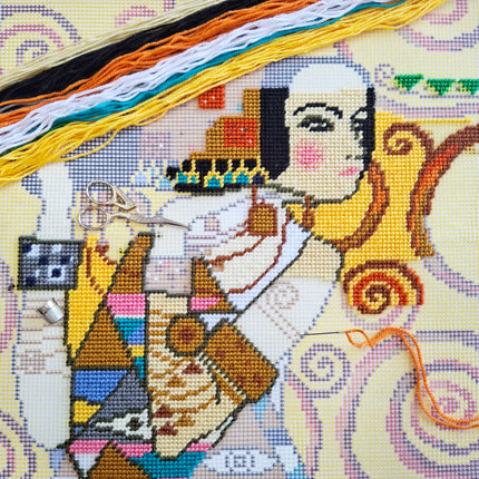 Needlepoint Pillow Kit "Expectation"