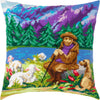 Needlepoint Pillow Kit "Blue Mountains"
