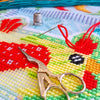 Needlepoint Pillow Kit "Rustic Kitchen Charm"
