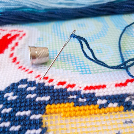 Needlepoint Pillow Kit "Rooster"