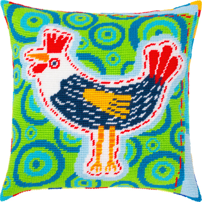 Needlepoint Pillow Kit "Rooster"