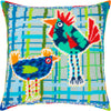 Needlepoint Pillow Kit "Hens"