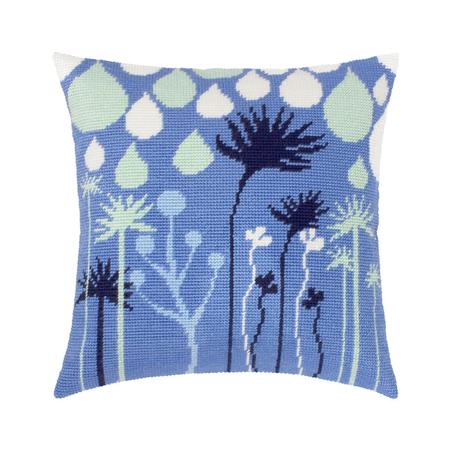Needlepoint Pillow Kit "Purple Reverie"