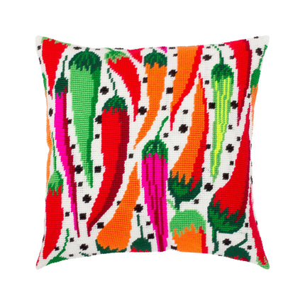 Needlepoint Pillow Kit "Chili peppers"