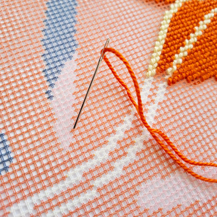 Needlepoint Pillow Kit "Abstract tropics"