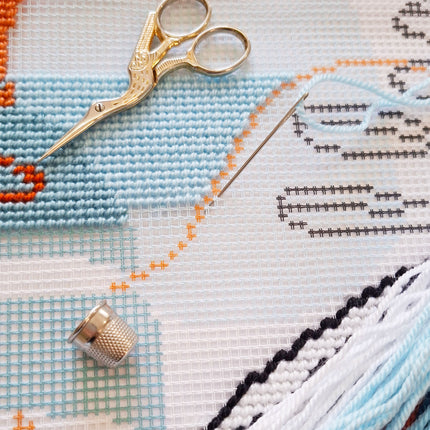 Needlepoint Pillow Kit "Rapture"