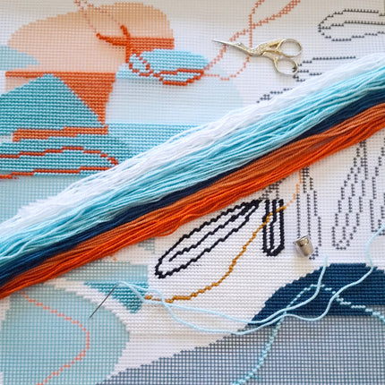 Needlepoint Pillow Kit "Rapture"