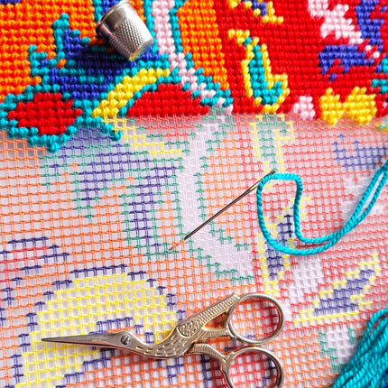 Needlepoint Pillow Kit "Solar Talisman"