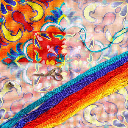 Needlepoint Pillow Kit "Solar Talisman"