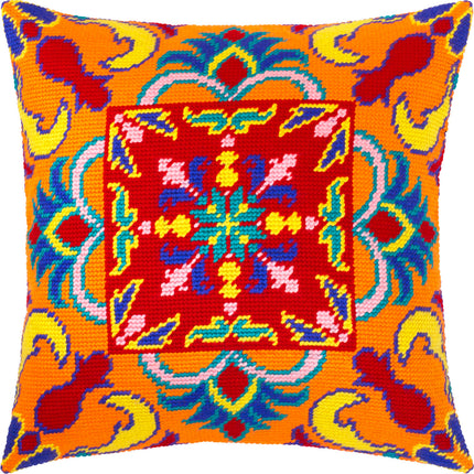 Needlepoint Pillow Kit "Solar Talisman"