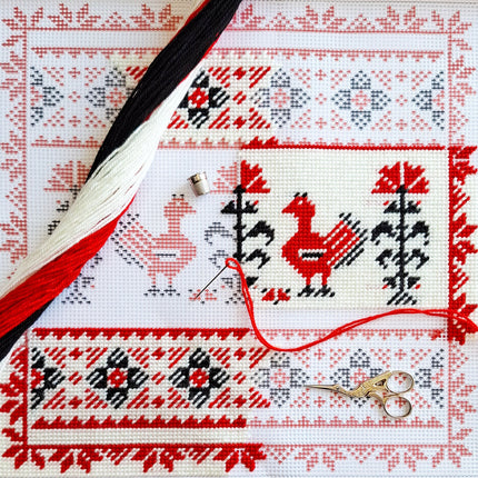 Needlepoint Pillow Kit "Family Amulet"