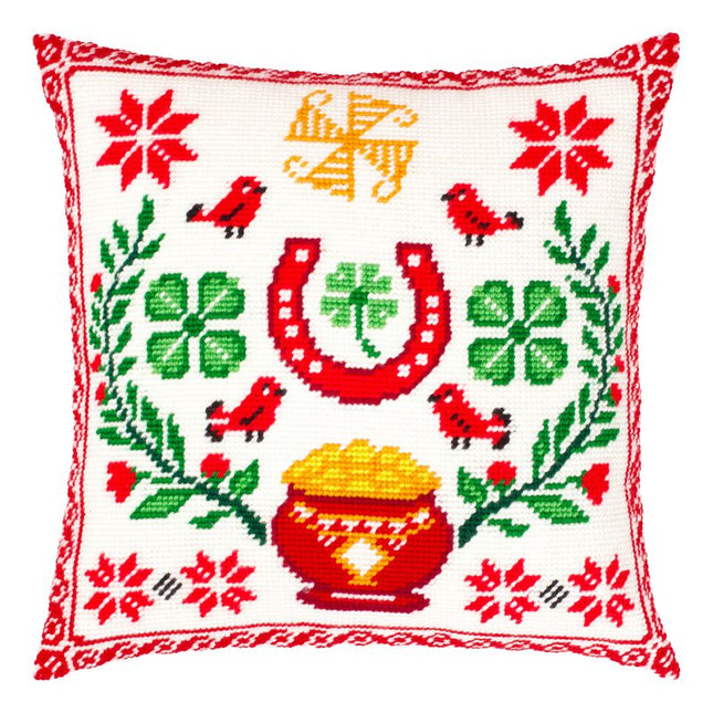 Needlepoint Pillow Kit "Talisman for Wealth and Good Luck"
