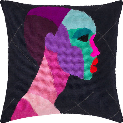 Needlepoint Pillow Kit "Mysteriousness"