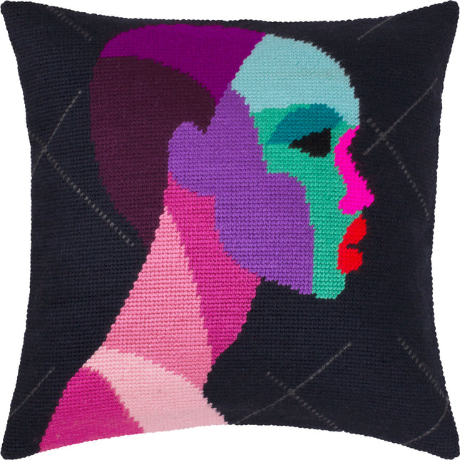 Needlepoint Pillow Kit "Mysteriousness"