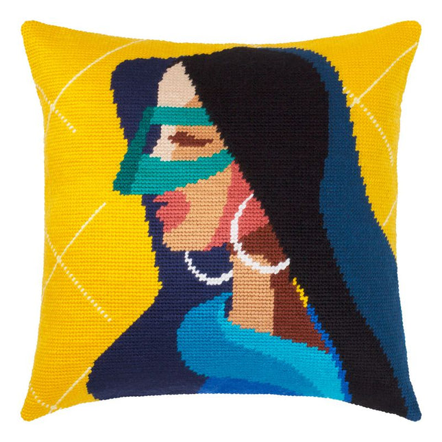 Needlepoint Pillow Kit "Secret"