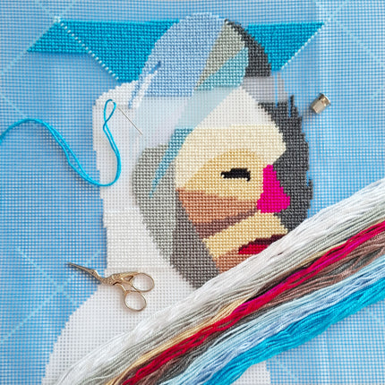 Needlepoint Pillow Kit "Strength"