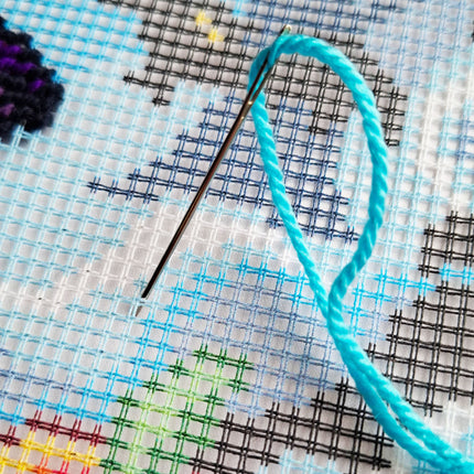 Needlepoint Pillow Kit "Ghost and treats"