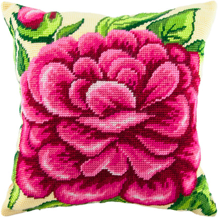Needlepoint Pillow Kit "Peony"