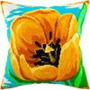 Needlepoint Pillow Kit "Yellow Tulip"