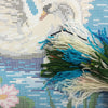 Needlepoint Pillow Kit "Swans"