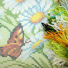 Needlepoint Pillow Kit "Small Tortoiseshells on Daisies"