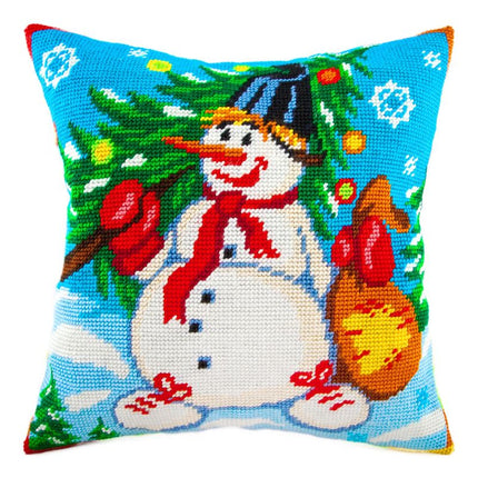 Needlepoint Pillow Kit "Snowman"