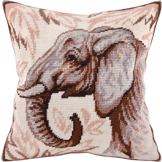Needlepoint Pillow Kit "Elephant"
