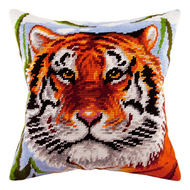 Needlepoint Pillow Kit "Tiger"
