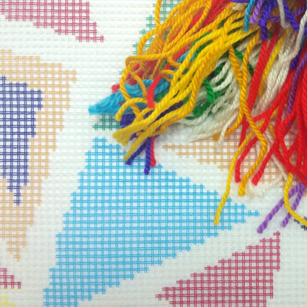 Needlepoint Pillow Kit "Stained Glass"