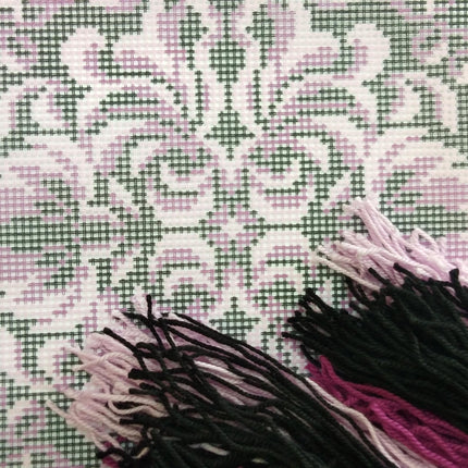 Needlepoint Pillow Kit "Royal Rosette"