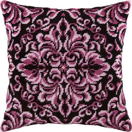 Needlepoint Pillow Kit "Royal Rosette"