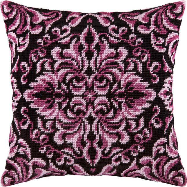Needlepoint Pillow Kit "Royal Rosette"