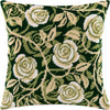 Needlepoint Pillow Kit "Rose Curls"
