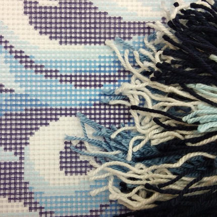 Needlepoint Pillow Kit "Swirls"